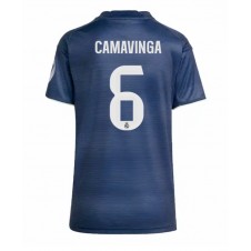 Real Madrid Eduardo Camavinga #6 Bortedrakt Kvinner 2025-26 Kortermet